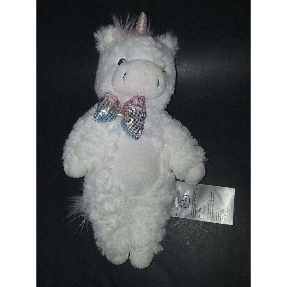 Little Miracles White Unicorn Lovey Plush 13.5" Stuffed Animal Toy